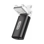 Go Des Gd-ct190 Tf Kart To Usb-a Ve Lightning 2in1 Otg Hafıza Kart Okuyucu Siyah