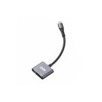 Go-Des Go Des GD-UC160 2in1 Type-C To 3.5mm Hi-Fi Aux Çevirici Ses Adaptörü Gri