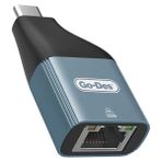 Go-Des RJ45 To Type-C Ethernet Dönüştürücü Otg Go Des GD-CT061 100MBPS - Siyah