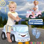 Go Hero İlk Arabam Mavi - Binmeli Araba İlk Arabam - Çocuk Arabası - İlk Adım Arabası - 4 Teker Araç