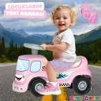 Go Hero İlk Arabam Pembe - Binmeli Araba İlk Arabam - Çocuk Arabası - İlk Adım Arabası - 4 Teker Araç