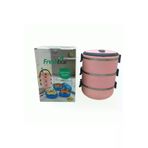 Go İthalat 101898 Açik Pembe 3Lü Sefer Tasi Saklama Kabi 1.8Lt
