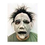 Go İthalat 112207 Siyah Saçlı Michael Myers Lateks Yüze Tam Yapışan Et Maske Korku Maskesi (5258)