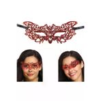 Go İthalat 113587 Kırmızı Dantel Masquerade Maskesi 9 No (5258)