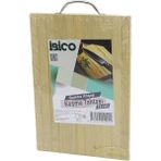 Go İthalat 22X32 x 1.7cm Lux Ahşap Bambu Kesim Panosu - Kesme Tahtası Metal Kulplu (784)