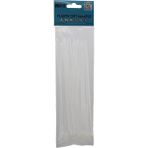 Go İthalat 25PCS Beyaz 3.6X200MM Plastik Cırt Kelepçe (5468)