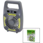 Go İthalat 2in1=mini Fan - Fener USB Şarj 2 Kademe Hız Lamba=4 Fonksiyon - 10W Su Geçirmez Taşıma Kulp Mini Vantilatör GS-265 (5468)