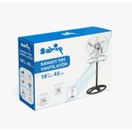 Go İthalat 3İn1 Kullanim 18 İnç 45 Cm Sanayi Tipi Ayakli Vantilatör 5-Metal Pervane 3-Kademe Hiz 75Wy:150Cm Fan
