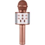 Go İthalat 4604 Karaoke Mikrofonlu Şarjlı Rose Gold Bluetooth Hoparlör