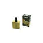 Go İthalat 5440Gok211018 Dikdörtgen Ahşap Bambu Sivi Sabunluk Siyah Plastik Pompa 5.8 X 9.9Cm - Y: 10Cm