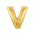 Go İthalat 55467 V Harf Folyo Balon Altın Renk 40 Inç (4457)