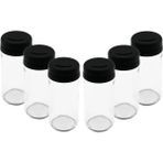 Go İthalat 6 Pcs Cam - 225ML Baharatlık - Tuzluk Plastik Kapak (5440)
