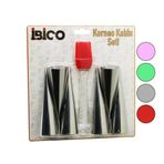 Go İthalat 7PCS 6-KORNEO KALIP - 1-SİLİKON FIRÇA PASTA DEKORASYON SETİ ÇAP:3.4CM X UZUNLUK:12CM (5365)