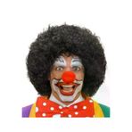 Go İthalat 96930 Siyah Renk Kıvırcık Afro Bonus Peruk Saç Ve Kırmızı Sünger Burun Seti (4457)