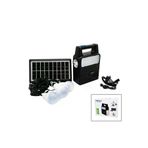 Go İthalat 99881 Solar Seyyar Panelli Fiş Şarjli 2İn1 Dikey El Feneri 3 Parça Ampul Powerbank