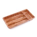 Go İthalat AHŞAP RENK - 4 BÖLMELİ ÇEKMECE İÇİ KAŞIKLIK 36X20CM (5250)
