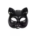 Go İthalat AZ-52246889530 Siyah Renk Lüks Kedi Maskesi 12X13 Cm (5224)