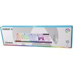 Go İthalat Beyaz Gökkuşağı Işıklı USB Kablolu Oyuncu Klavye - Mouse Set (5468)