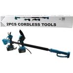 Go İthalat BN-5 CORDLESS TOOLS LTJ-6A ZZ-01 2 PCS SET 6" BUDAMA DAL KESME TESTERE=ŞARJLI--YAĞSIZ - ZİN