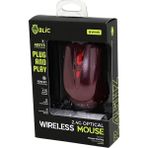 Go İthalat Bordo Kablosuz Mouse 2.4g 8-10M Distance Wireless - Kablosuz 1600DPI Oyun Fare Bwm-5 (5582)