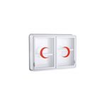 Go İthalat Cam Kapaklı Ecza Dolabı Banyo Dolabı İlaç Dolabı 35x49x10cm Duvar Tipi Ecza Dolabı İlk 101209