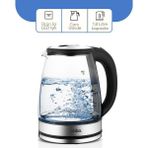 Go İthalat Cam - Ledli Kettle 1.8lt Gizli Rezistans - Kablosuz 360 Derece Gövde 1500W SK-8033 (5468)