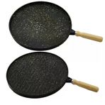 Go İthalat Çift Tarafli Döküm Granit Bazlama - Gözleme Tavasi 36Cm (4745)