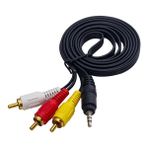 Go İthalat Discman Kablosu 1.5 Metre (3.5mm Stereo 3 Boğumlu - 3rca Kablo) (4738)