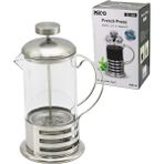 Go İthalat French Press Metal Kafes - Metal Kapak 600ML Cam Bitki Süzgeçi (5517) - Renkli