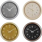 Go İthalat GALAXY PREMİUM 1975-FG-AC-TA-KR SERİSİ DUVAR SAATİ KASA=SİYAH-İ.YEŞİL-GOLD-FÜME ÇERÇEVE:BAKIR-GOLD-KREM-GRİ - 37 CM - TEK EBAT - Çok Renkli