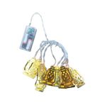 Go İthalat GAZ LAMBA MODEL=10PCS GOLD METAL PİLLİ DEKORATİF LED IŞIK - LAMBA 2MT KABLO (5314)