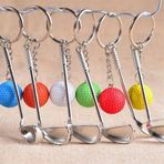 Go İthalat Gerçekçi Golf Tasarımlı Şık Anahtarlık Kolye Çanta Süsü Golf Keychain (5314)