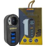 Go İthalat Gobax Termal Akım Korumalı Akıllı Priz 3Xusb Li, Çocuk Korumalı, Led Işıklı, Yüksek Isıya Dayanıklı
