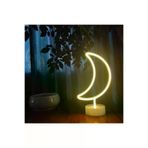 Go İthalat goithalat.1ulora522460168501.2 Dekoratif Pilli Ay Tasarımlı 3D Neon Led Masa Ve Gece Lambası (5224)
