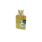 Go İthalat goithalat.1ulora52248682987922341.2 Dikdörtgen=22X38Cm Ahşap Bambu Kesim Panosu - Kesme Tahtasi Geyik Boynuz Figür Sapli (5224)