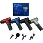 Go İthalat Masaj Tabancası Aleti 4pcs Başlık 6 Kademe Hız Seviyesi USB Şarjlı (5491)