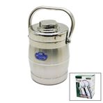 Go İthalat Metal Kova 3lü Sefer Tası Saklama Kabı 1.6lt