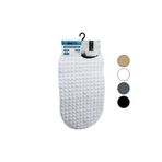 Go İthalat OVAL - PLASTİK KABARTMA TOP DESENLİ - RENKLİ 63PCS VANTUZLU KAYDIRMAZ BANYO - KÜVET PASPASI 34X65CM