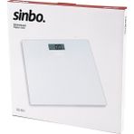 Go İthalat Sinbo SBS-4451 Dijital - Pilli Beyaz Cam Banyo Baskül Terazi Tartı LCD Ekran 180KG/100GR 26X26CM (4401)