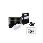 Go İthalat SOLAR SEYYAR PANELLİ - FİŞ ŞARJLI 2İN1 DİKEY MODEL EL FENERİ - 3 PARÇA AMPUL KABLOLU - POWERBANK