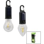 Go İthalat Solar - USB Şarj Seyyar Ampul Model=rustik Kamp Lambası Mandallı Kanca Askılık 3-Kademe Işık PT-331 (5491)