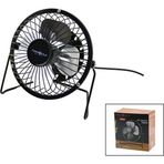 Go İthalat USB - MİNİ FAN METAL KASA - AYAK=360 DERECE MASA ÜSTÜ VANTİLATÖR 4-METAL PERVANE 13.5X11X15CM5V-2.5W