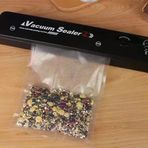 Go İthalat Vacuum Sealer Ev Tipi Vakumlama ve Yapıştırma Makinesi + 10 Adet Vakum Poşeti (5250)