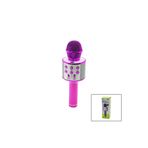 Go İthalat WİRELESS MİKROFON KARAOKE - HOPARLÖR USB ŞARJLI USB - TF - AUX RENKLİ KROM KAPLAMA PİL:800mAh - DC 5