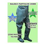 go out Balıkçı Çizme, %100 Su Geçirmez Çizmeli Pantolon, 55 Mikron Dikişsiz Avcı Balıkçı Pantalon