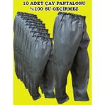 Go-Out Çay Pantalonu, %100 Su Geçirmez, Dikişsiz, Esnek Yumuşak Kumaş Pantalon, Haki Renk, Garantili - 10'lu Paket - Standart