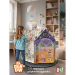 Go Toys Ilk Oyun Evim Xxl Boy Renkli Karton Boyama Aktivite Evi 110 cm Yükseklik Özellikli