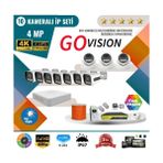 Go Vision 10'lu 4mp 4K Ultra Hd Ip Güvenlik Kamera Seti (Gece Görüşlü, Dış Mekan Uyumlu) - yok