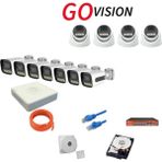 Go Vision 11'li 5mp 4K Ultra Hd Ip Güvenlik Kamera Seti (Gece Görüşlü, Dış Mekan Uyumlu) - Yok