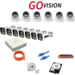 Go Vision 13'lü 5mp 4K Ultra Hd Ip Güvenlik Kamera Seti (Gece Görüşlü, Dış Mekan Uyumlu) - Yok